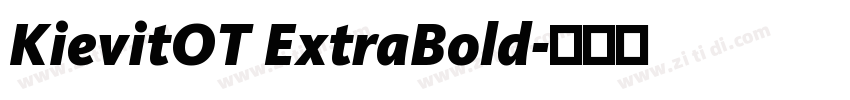 KievitOT ExtraBold字体转换 KievitOT ExtraBold字体转换